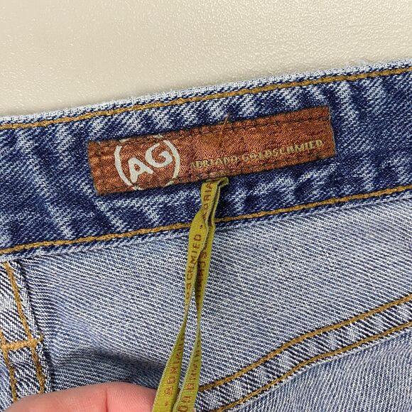 Adriano Goldshmied The Symbol Jeans Mens 40x28 Blue Button Fly Straight Relaxed - Picture 9 of 14